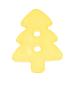 Preview: Kids button as a Christmas tree in light yellow 17 mm 0,67 inch