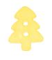 Preview: Bottone per bambini come albero di Natale in giallo chiaro 17 mm 0,67 inch