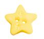Preview: Kids button as a star made of plastic in light yellow 14 mm 0.55 inch