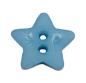 Preview: Bottone per bambini a forma di stella in plastica blu scuro 14 mm 0.55 inch