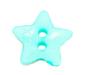 Preview: Børneknap som stjerne lavet af plastik i lyseblå 14 mm 0.55 inch