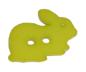Mobile Preview: Kids button as a rabbit in green 18 mm 0,71 inch