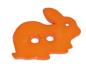 Mobile Preview: Kids button as a rabbit in orange 18 mm 0,71 inch