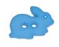 Preview: Kids button as a rabbit in dark blue 18 mm 0,71 inch