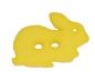 Preview: Kids button as a rabbit in light yellow 18 mm 0,71 inch