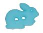 Preview: Kids button as a rabbit in light blue 18 mm 0,71 inch