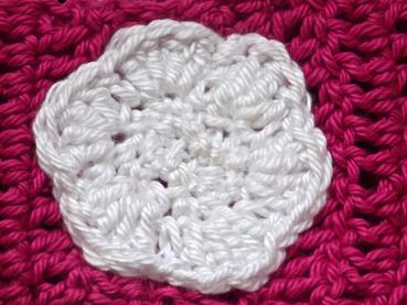 Hand crocheted kids headband in fuchsia with a head circumference 54 cm 21,26 inch