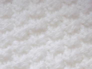 Hand knitted clutch / Evening bag in white