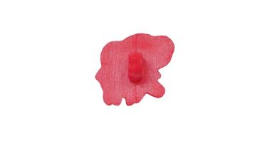 Kids buttons as elephants plastic in red 15 mm 0,59 inch