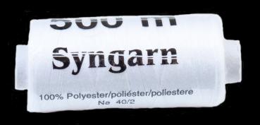 Nähgarn aus Polyester in weiß 500 m 40/2