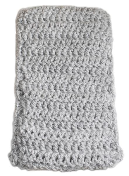 Mobile phone socks Mobile phone sock crocheted hand crocheted grey